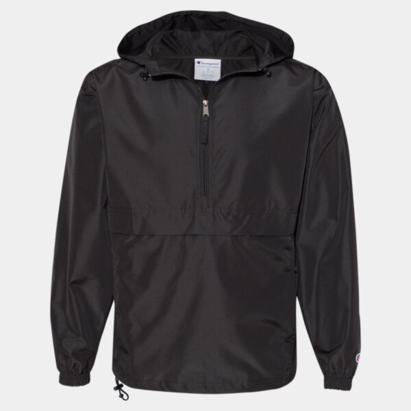 Hooded Packable Quarter-Zip Jacket Thumbnail