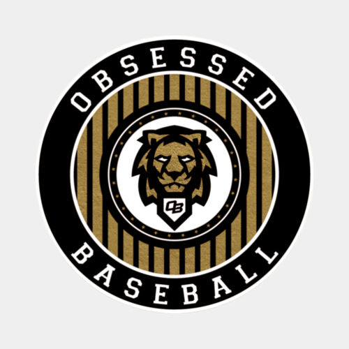 Obsessed Baseball 3" Round Magnet Thumbnail